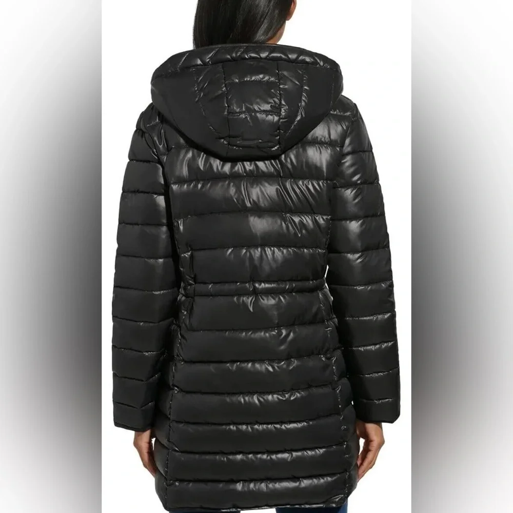 ❤️Kenneth Cole Women's Quilted Black Puffer Coat Size XS - Picture 2 of 11